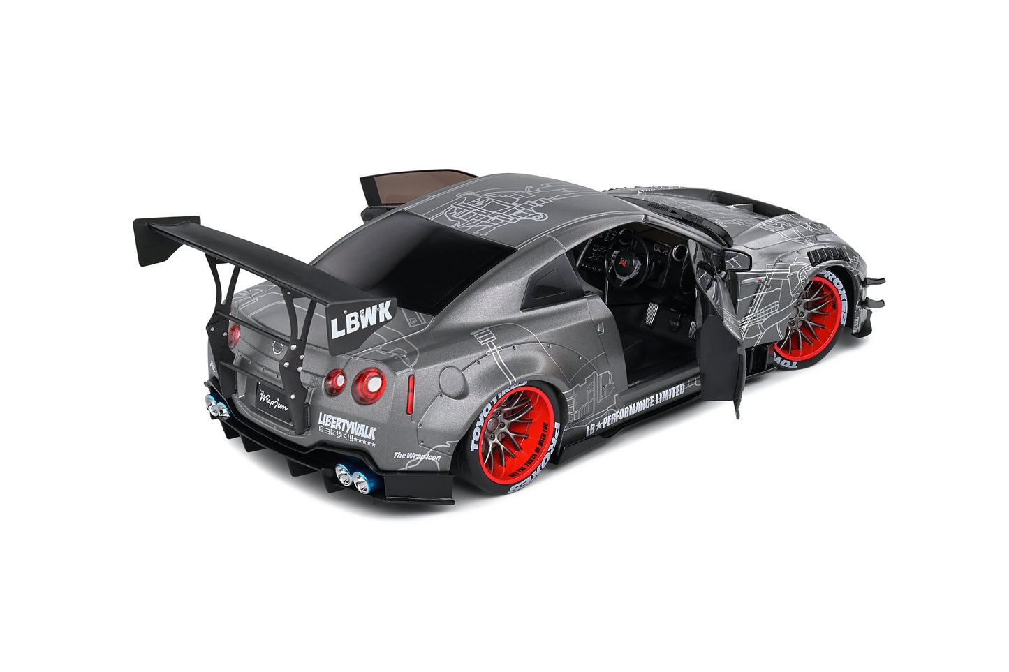 Nissan GT-R (R35) Liberty Walk Body Kit 2.0 2020 Solido 1:18