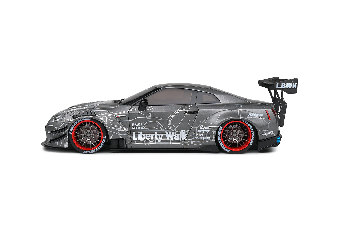 Nissan GT-R (R35) Liberty Walk Body Kit 2.0 2020 Solido 1:18