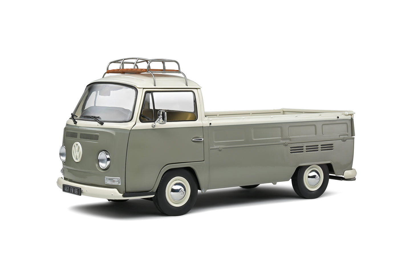 Volkswagen T2 Pick Up 1968 Custom Grey Solido 1:18