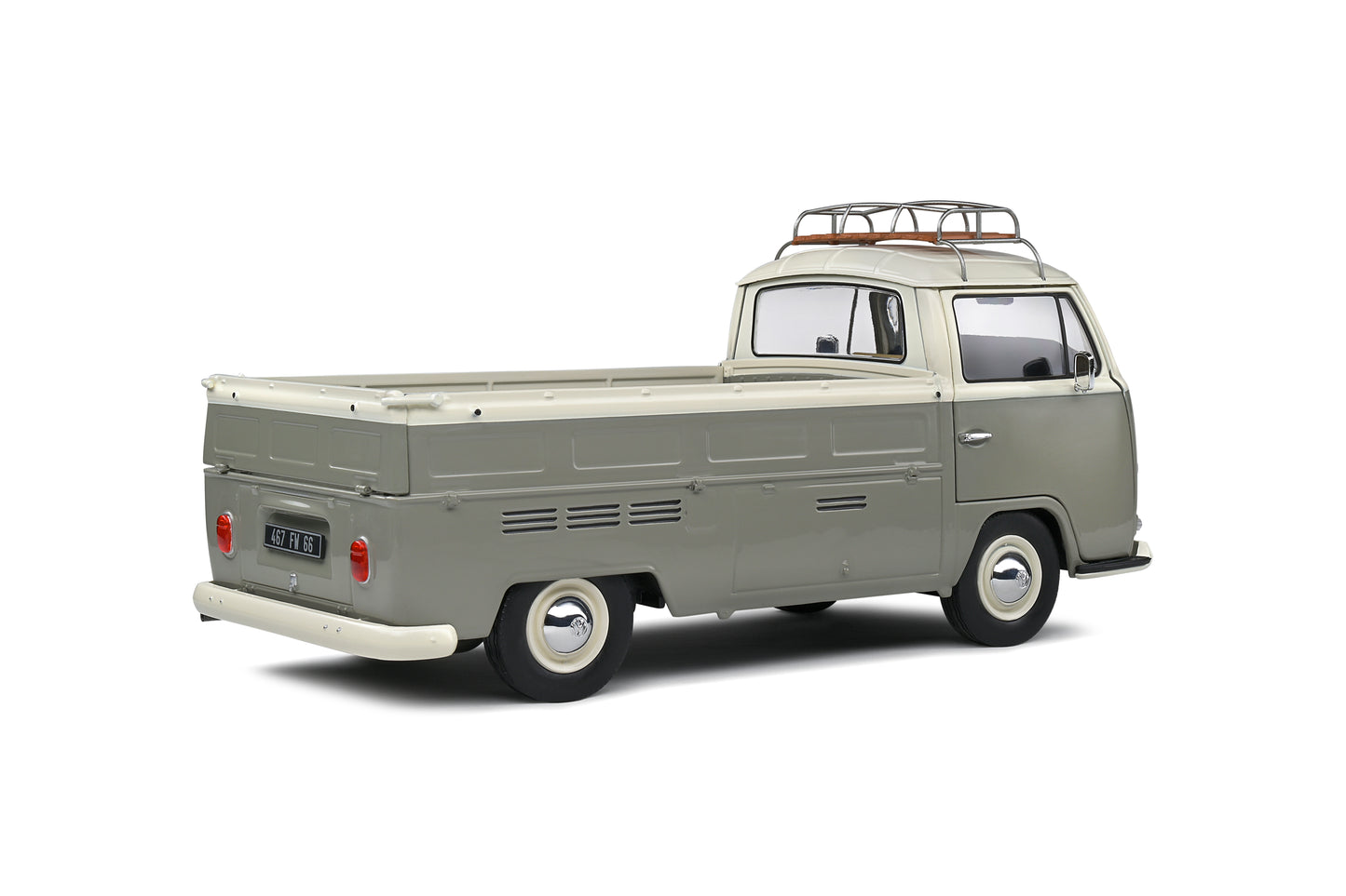 Volkswagen T2 Pick Up 1968 Custom Grey Solido 1:18