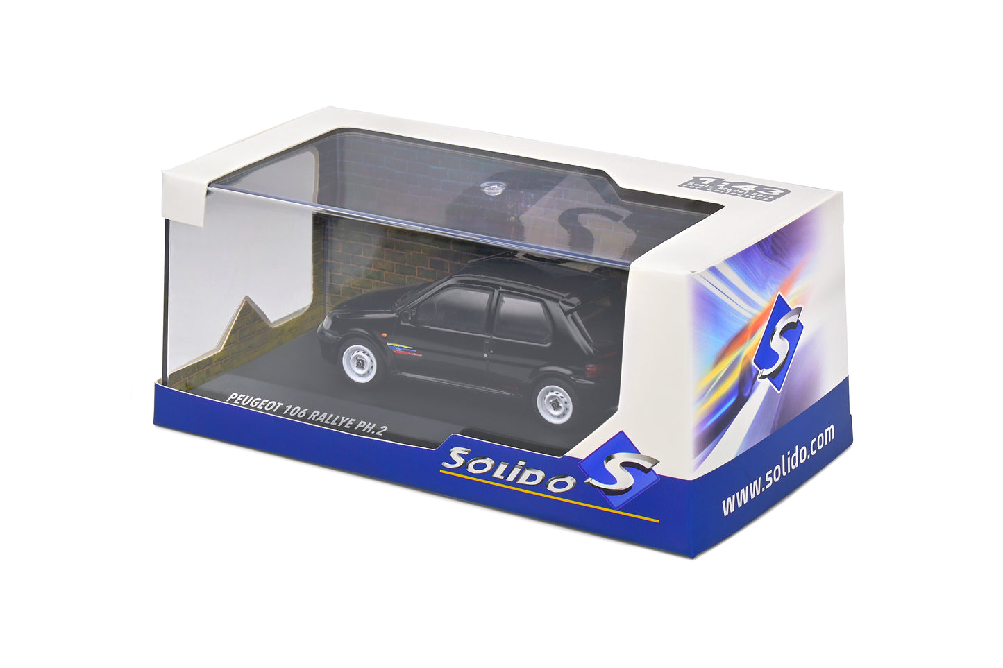 Peugeot 106 Rallye 2001 Noir Onyx Solido 1:43