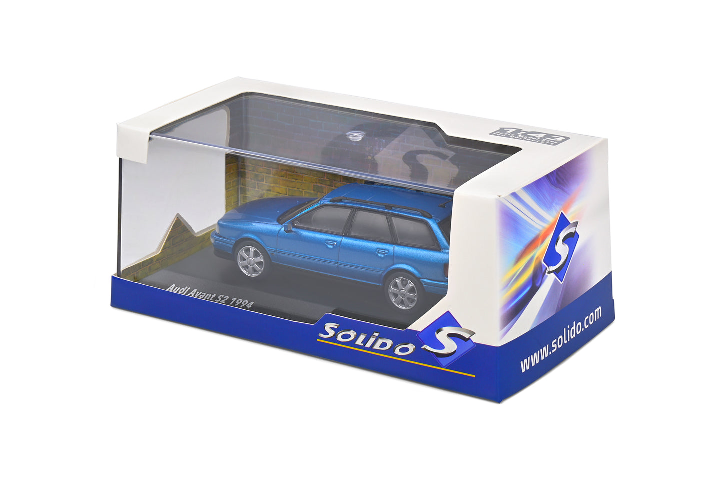 Audi Avant S2 1994 Kingfisher Blue Solido 1:43