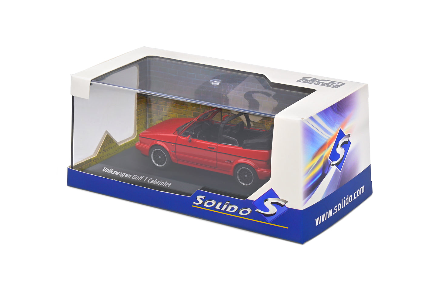 Volkswagen Golf MK1 Convertible 1992 Red Solido 1:43