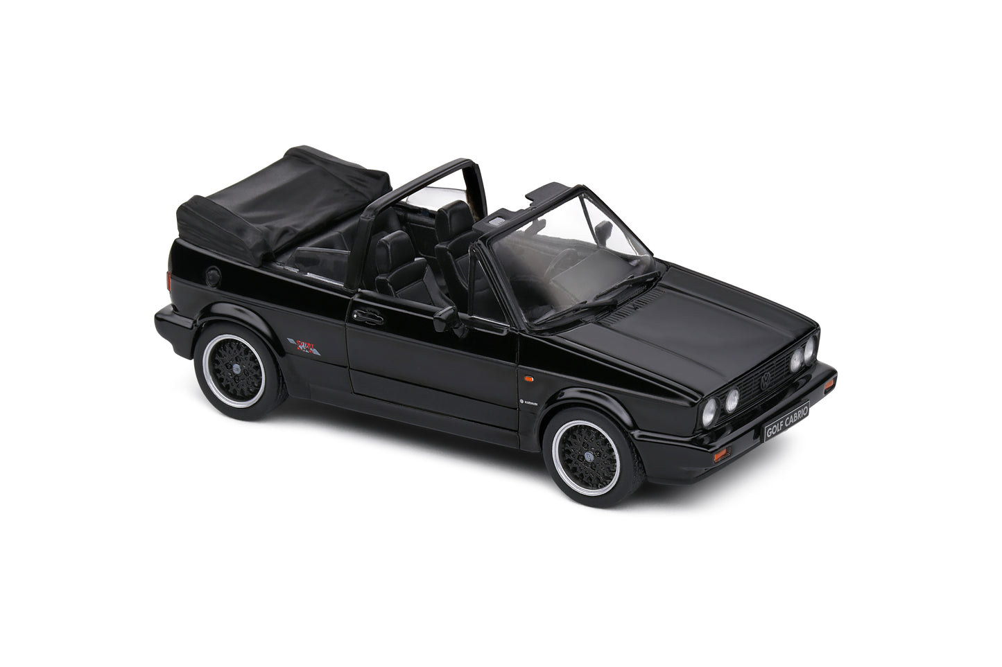 Volkswagen Golf MK1 Convertible 1992 Black Solido 1:43