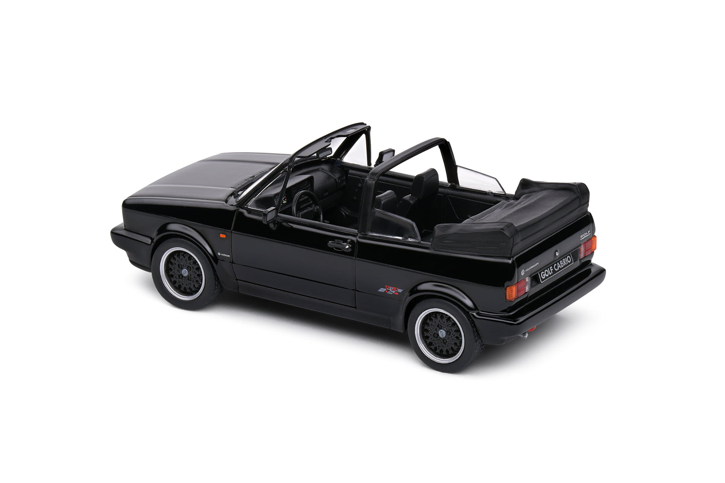 Volkswagen Golf MK1 Convertible 1992 Black Solido 1:43