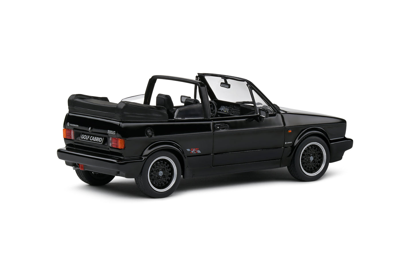 Volkswagen Golf MK1 Convertible 1992 Black Solido 1:43