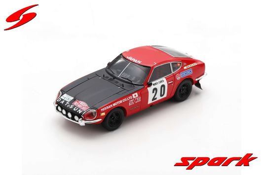 Datsun 240 Z #20 29th Rally Monte Carlo 1972 Spark 1:43