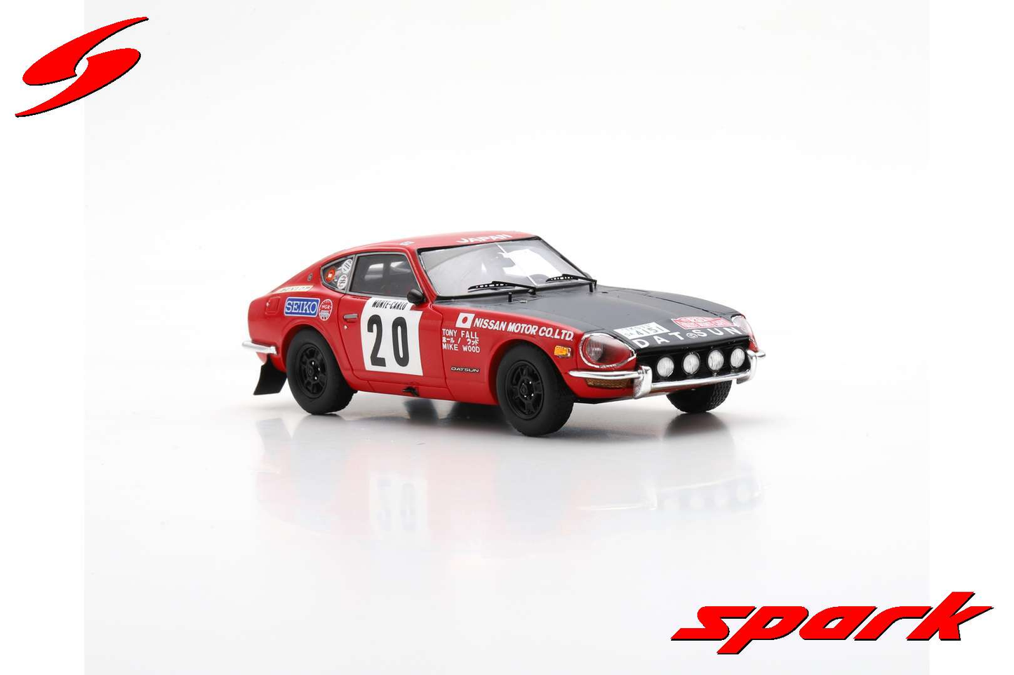 Datsun 240 Z #20 29th Rally Monte Carlo 1972 Spark 1:43