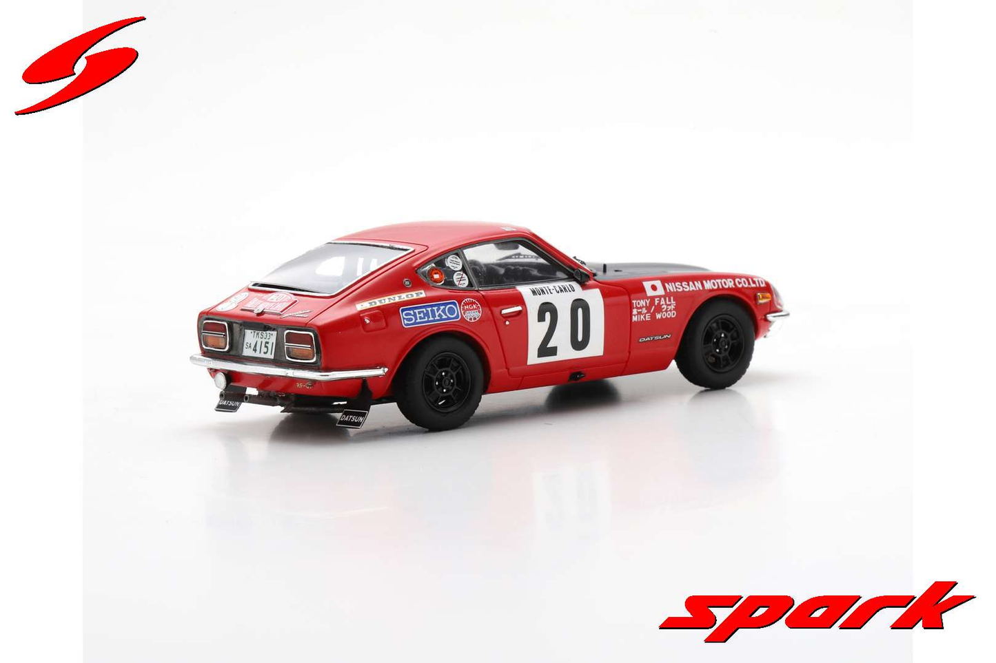 Datsun 240 Z #20 29th Rally Monte Carlo 1972 Spark 1:43