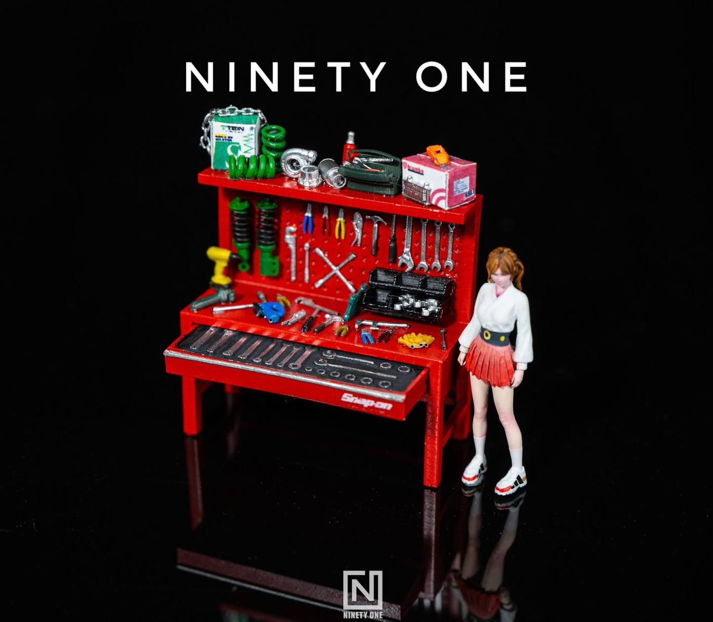 SET 17 : établi et accessoires de garage V3 Ninety One 1:64