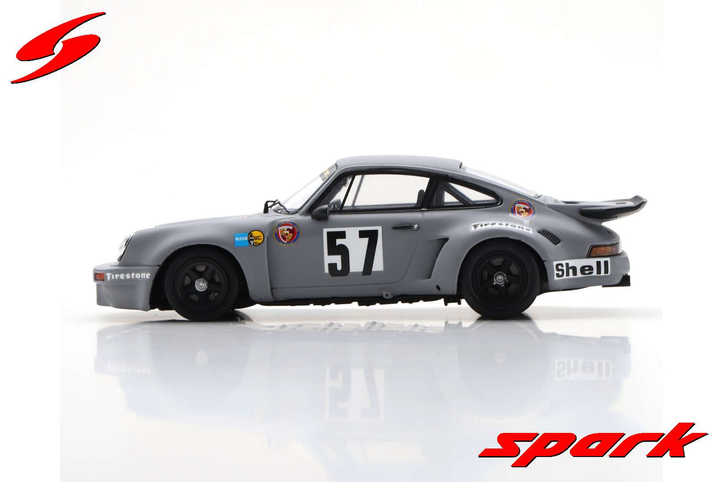 Porsche 911 Carrera RSR 3.0 #57 1000km Le Castellet 1974 Spark 1:43