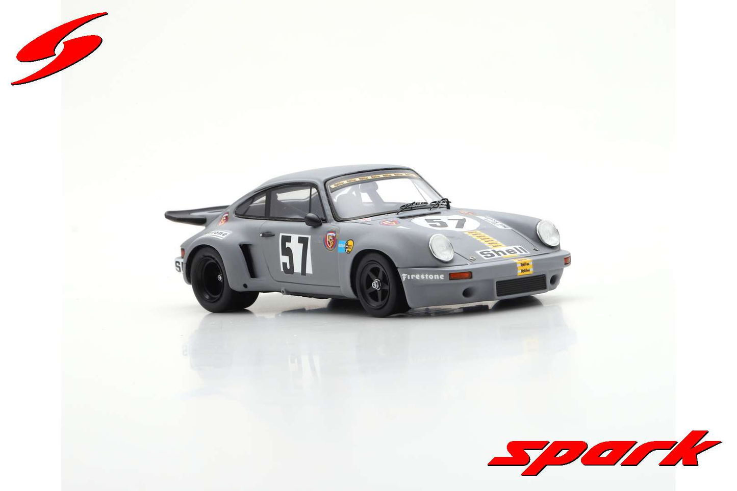 Porsche 911 Carrera RSR 3.0 #57 1000km Le Castellet 1974 Spark 1:43