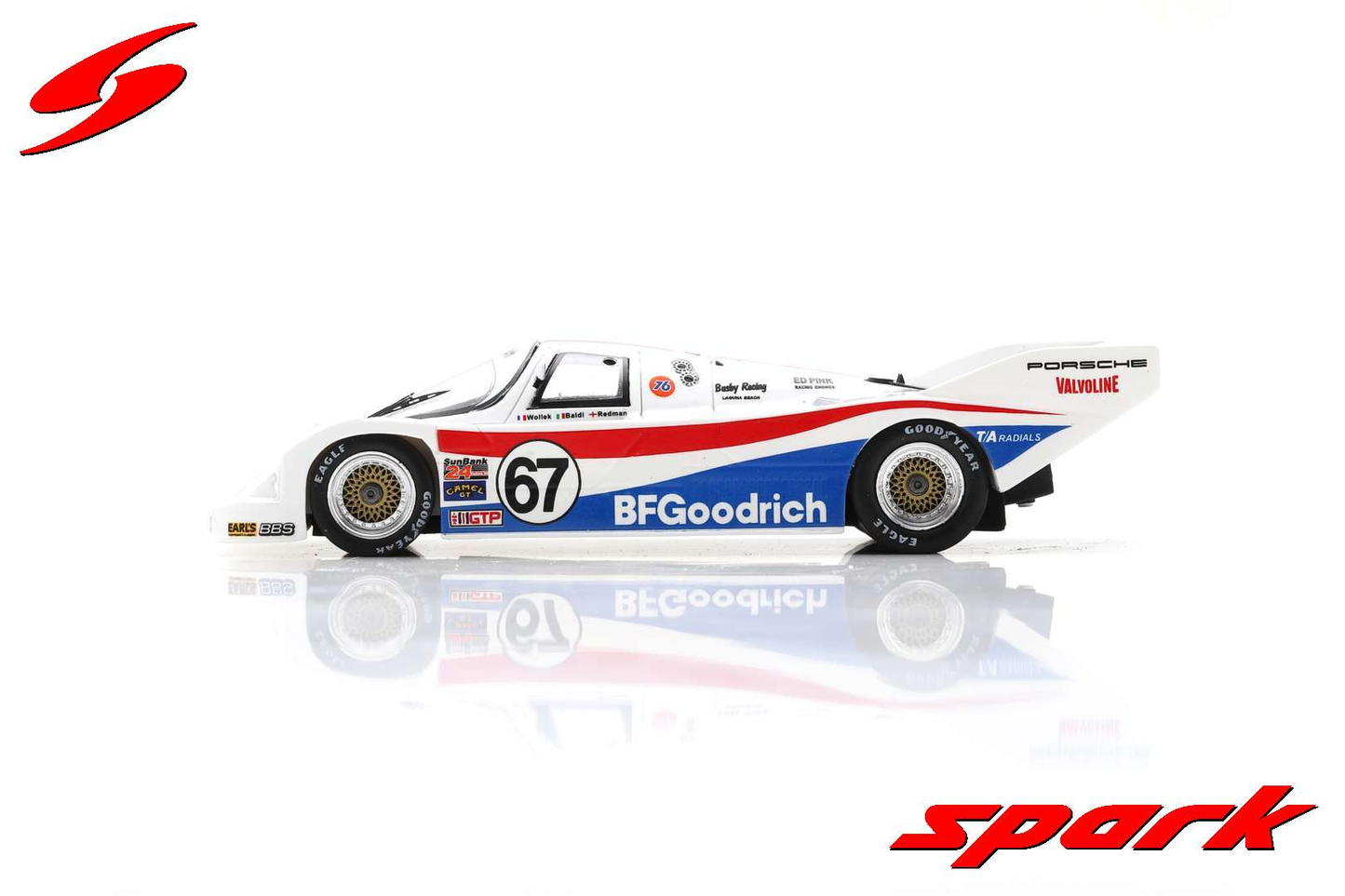 Porsche 962C #67 2nd 24H Daytona 1988 Spark 1:43