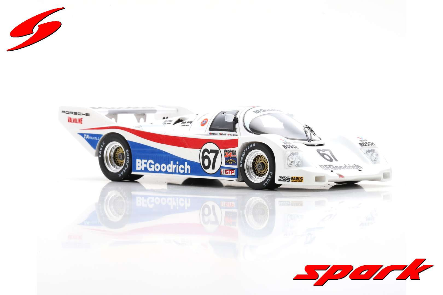 Porsche 962C #67 2nd 24H Daytona 1988 Spark 1:43