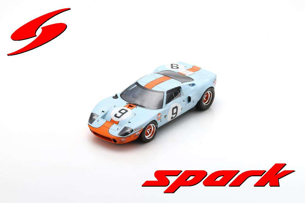 Ford GT40 MKI #1 Winner Le Mans 1968 Spark 1:18