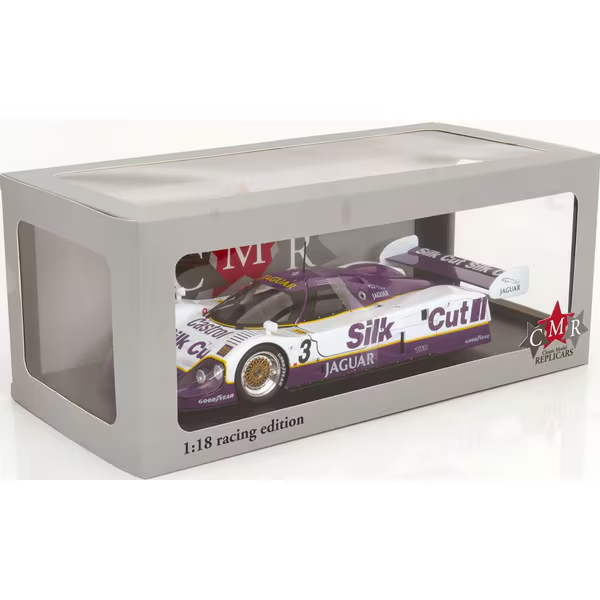 Jaguar XJR-12 #3 Winner 24h LeMans 1990 Brundle/Nielsen/Cobb Silk Cut 1:18 CMR