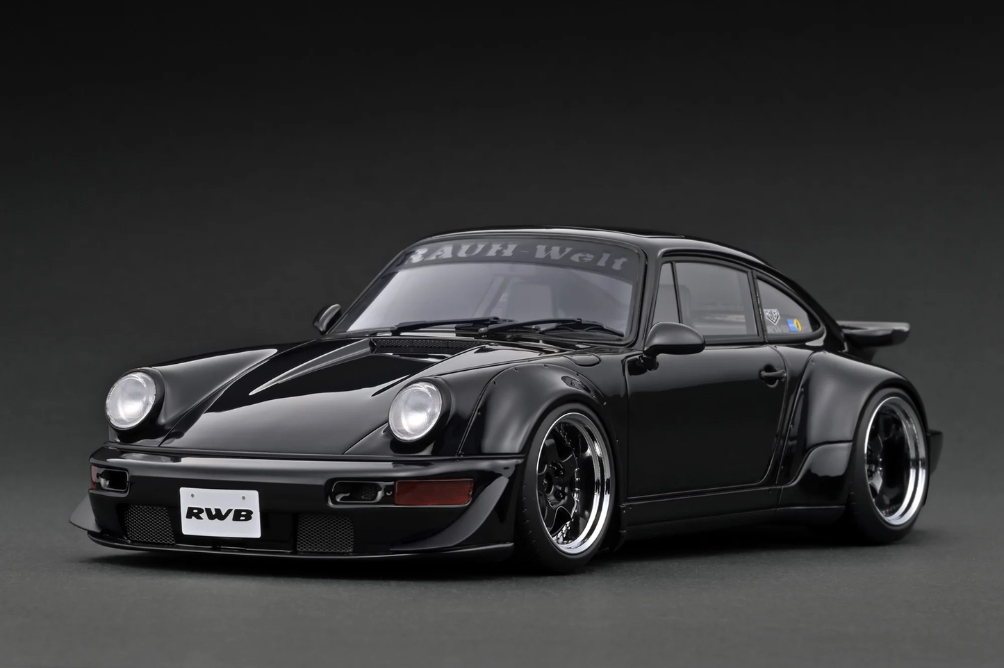 Miniature Porsche RWB 964 - Scale 1:18 - Color Black