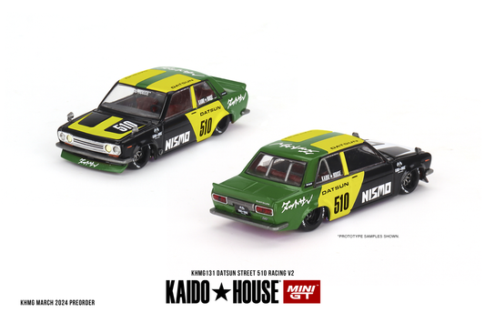 Datsun 510 Street Racing V2 KAIDO HOUSE Mini GT 1:64