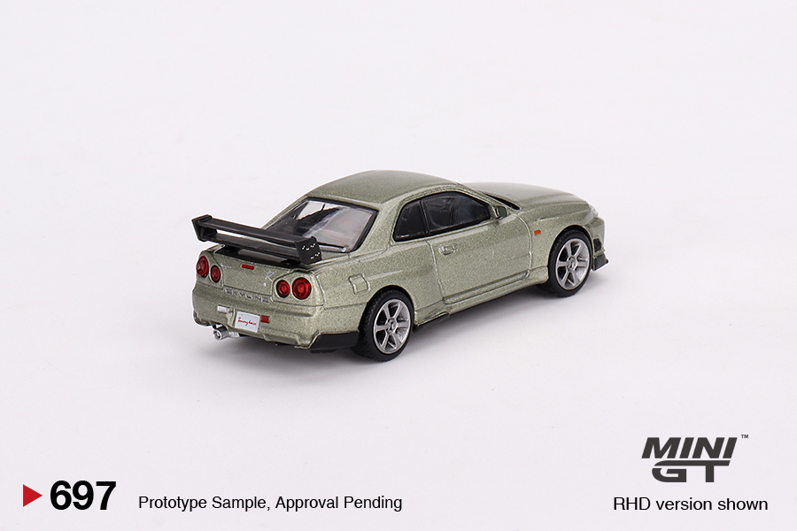 Nissan Skyline GT-R R34 TommyKaira R-Z Millenium Jade Mini GT 1:64