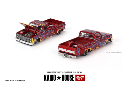 Chevrolet Silverado Dually One Fire V1 KAIDO HOUSE Mini GT 1:64