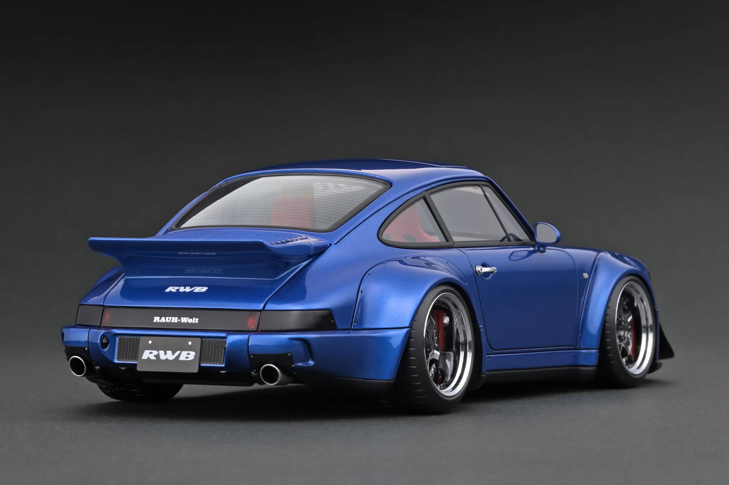 Porsche RWB 964 Miniature - Scale 1:18 - Metallic Blue