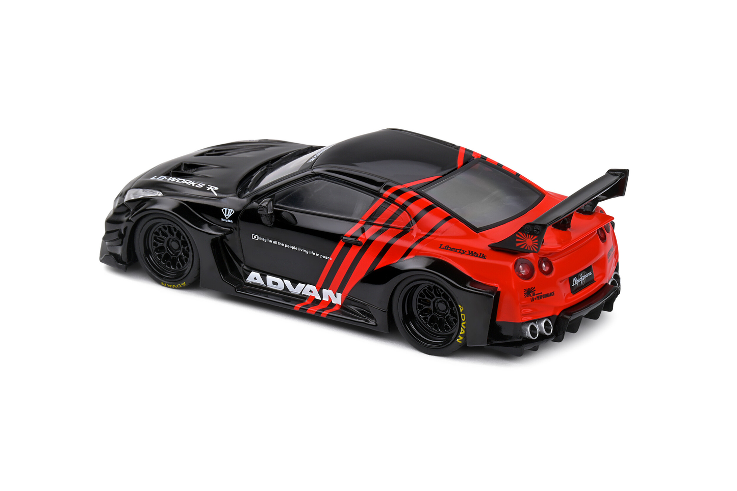 Nissan GT-R R35 LBWK Silhouette 2019 Advan Solido 1/43