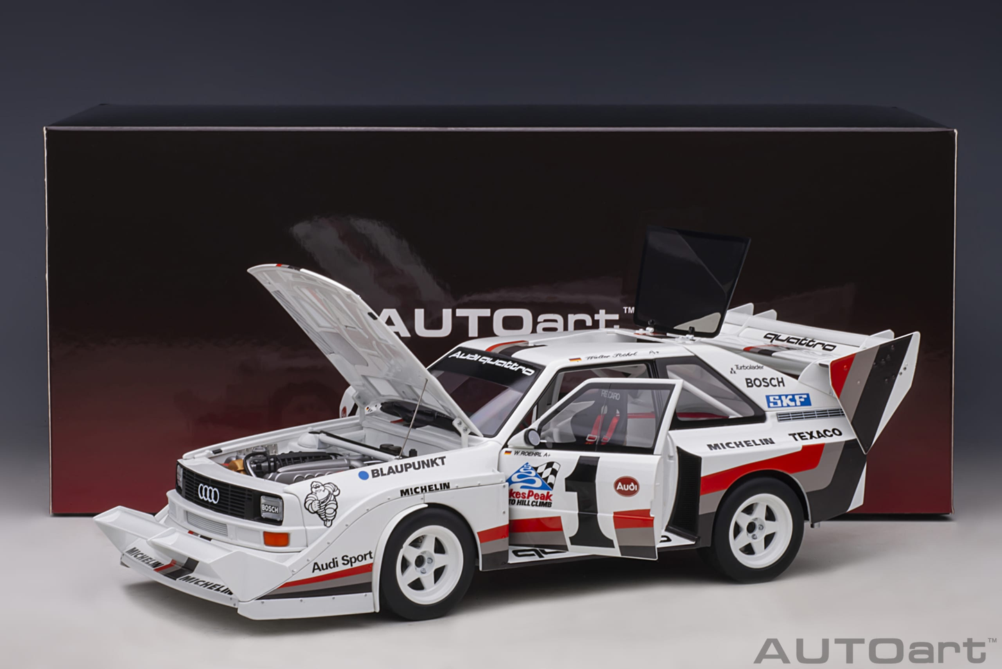 Audi Sport Quattro S1 Pikes Peak 1987 #1 AUTOart 1:18