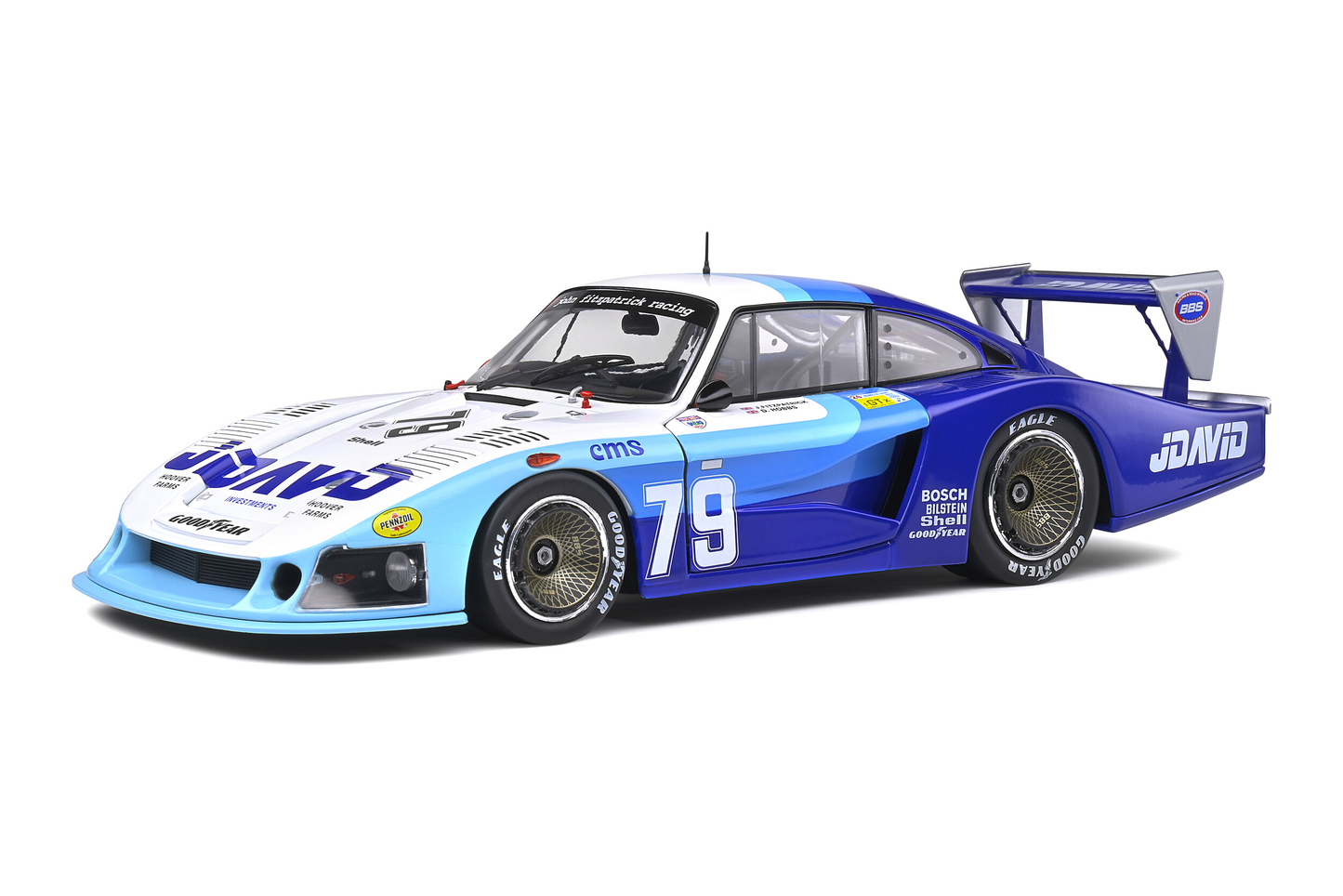 Porsche 935 Moby Dick #79 24H Le Mans 1982 Fitzpatrick/Hobbs Solido 1:18