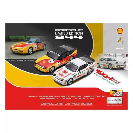 Set Combo Porsche 944 Turbo Cup Shell Sparky 1:64