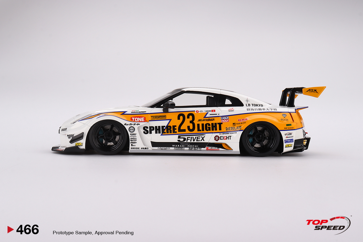 Nissan LB-Silhouette WORKS GT 35GT-RR Ver.2 LB Racing Formula Drift 2022 Top Speed 1:18