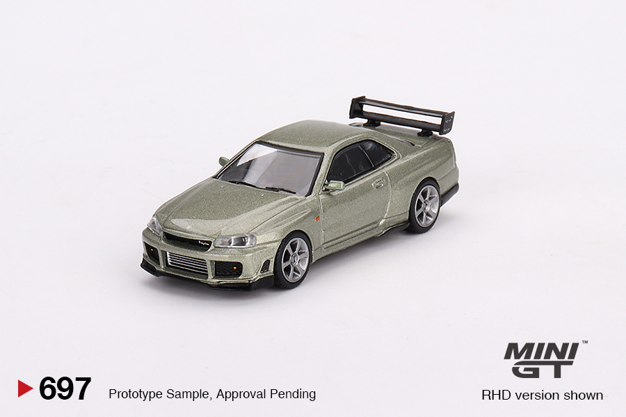 Nissan Skyline GT-R R34 TommyKaira R-Z Millenium Jade Mini GT 1:64