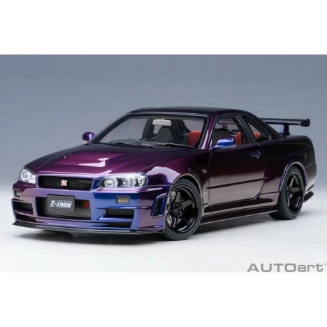 Nissan Skyline GT-R (R34) Z-tune Midnight Purple III AUTOart 1:18