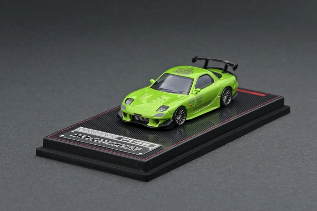 Mazda RX-7 FD3S RE Amemiya Green Metallic Ignition Model 1:64