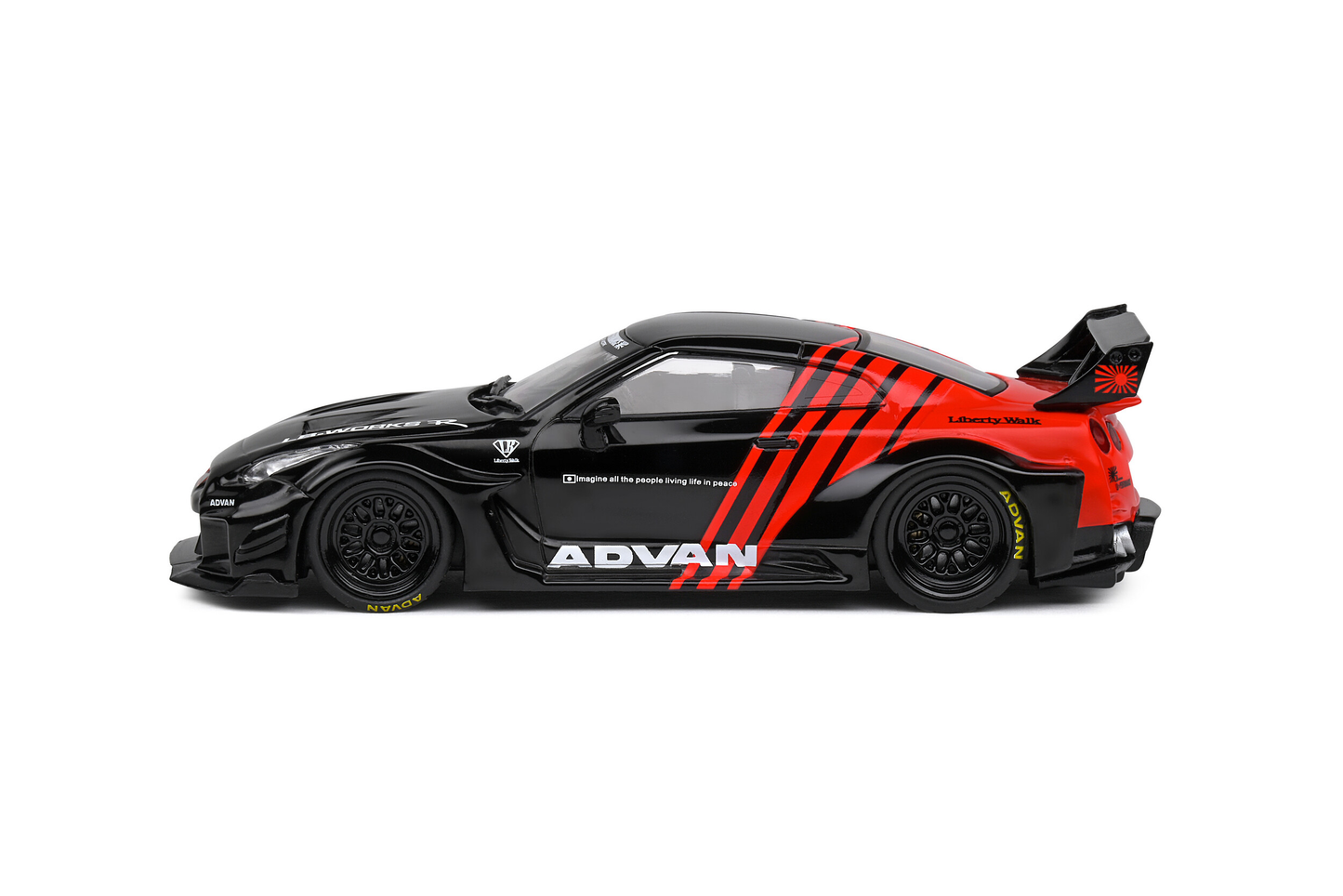 Nissan GT-R R35 LBWK Silhouette 2019 Advan Solido 1/43