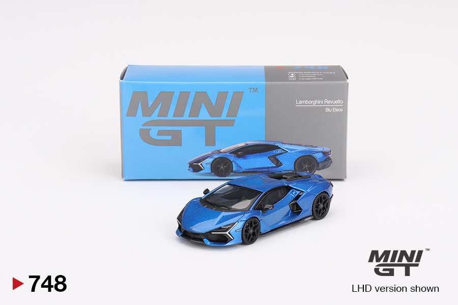 Lamborghini Revuelto Blu Eleos Mini GT 1:64