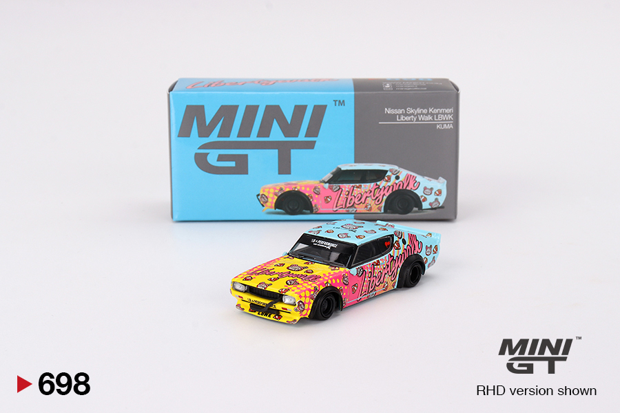 Nissan Skyline Kenmeri Liberty Walk LBWK KUMA Mini GT 1:64