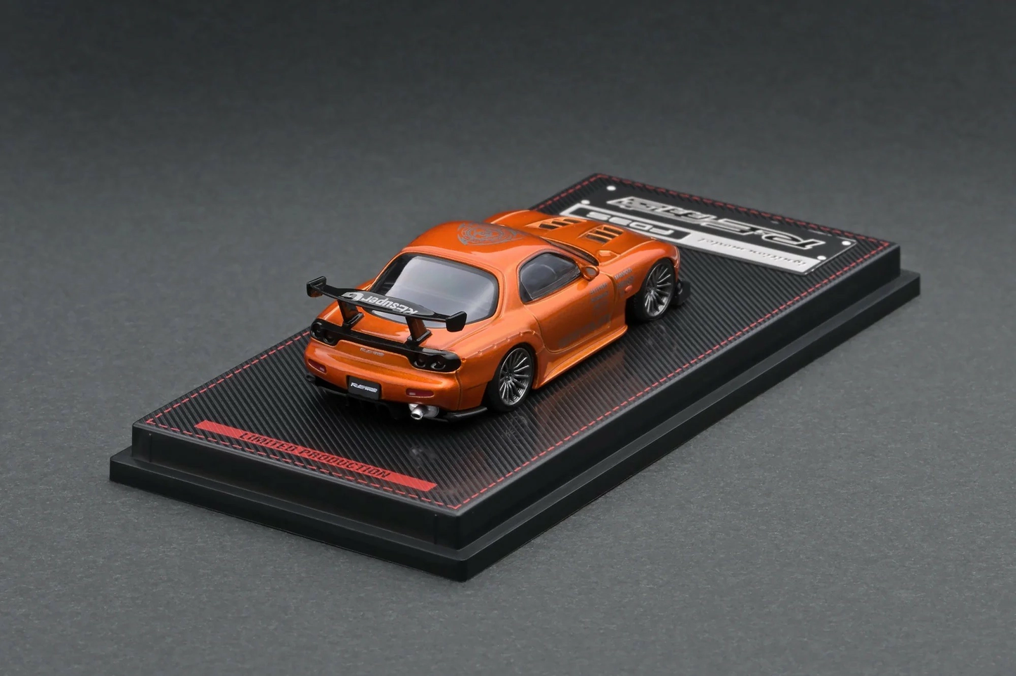 Mazda RX-7 FD3S RE Amemiya Orange Metallic Ignition Model 1:64