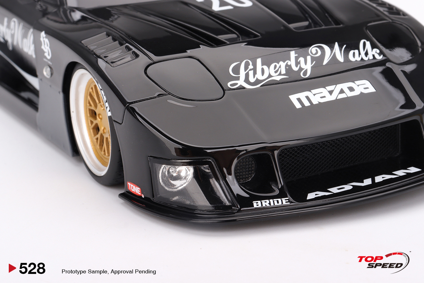 MAZDA RX-7 LB-Super Silhouette Liberty Walk Black Top Speed 1:18