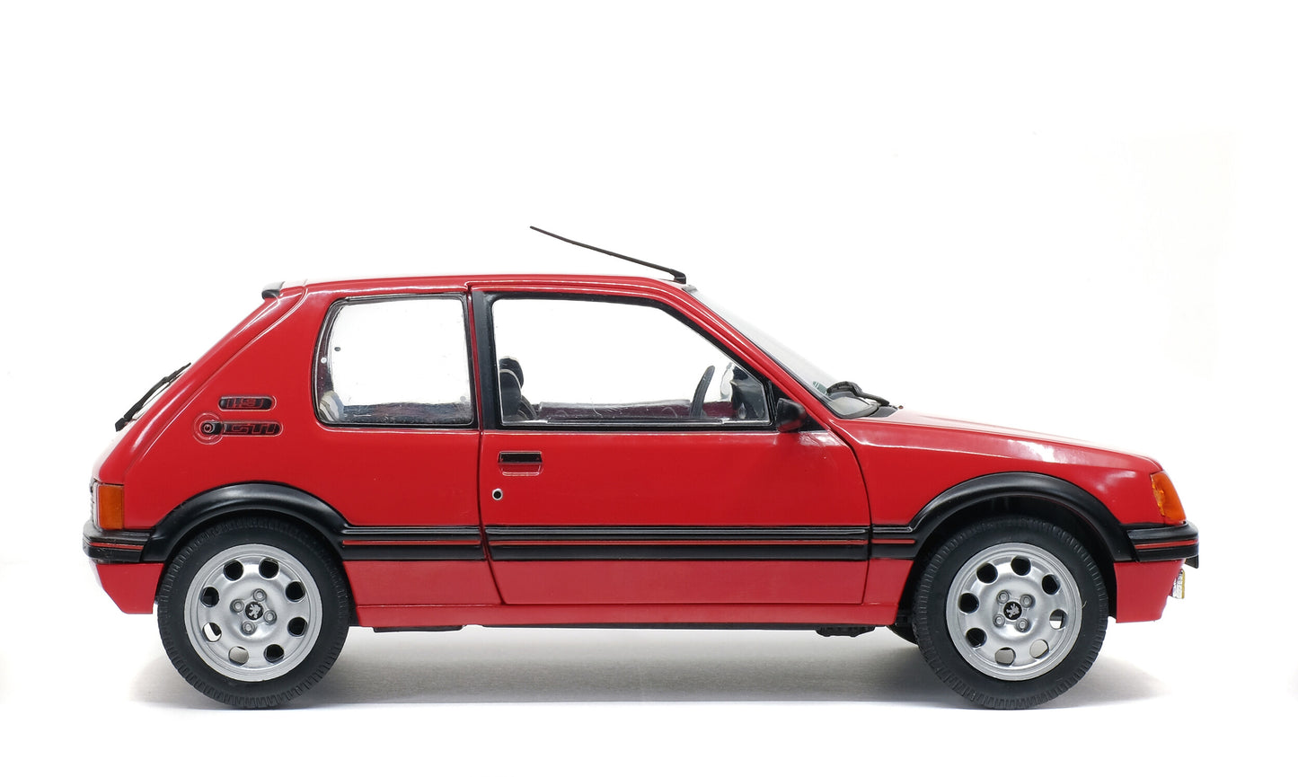 PEUGEOT 205 GTI 1.9L 1988 Rouge Vallelunga Solido 1:18